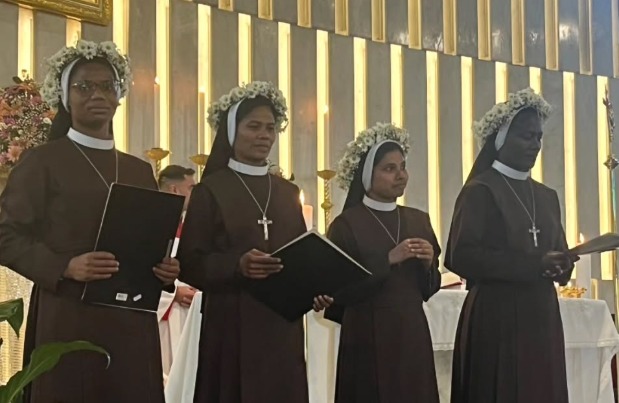 Noviças IBDP professam primeiros votos como Irmãs Beneditinas da Divina Providência em Curitiba